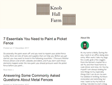 Tablet Screenshot of knobhallfarm.com